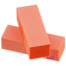 Nail Buffing Block 3-way | Orange/White - Each 410077 - The Nail Superstore