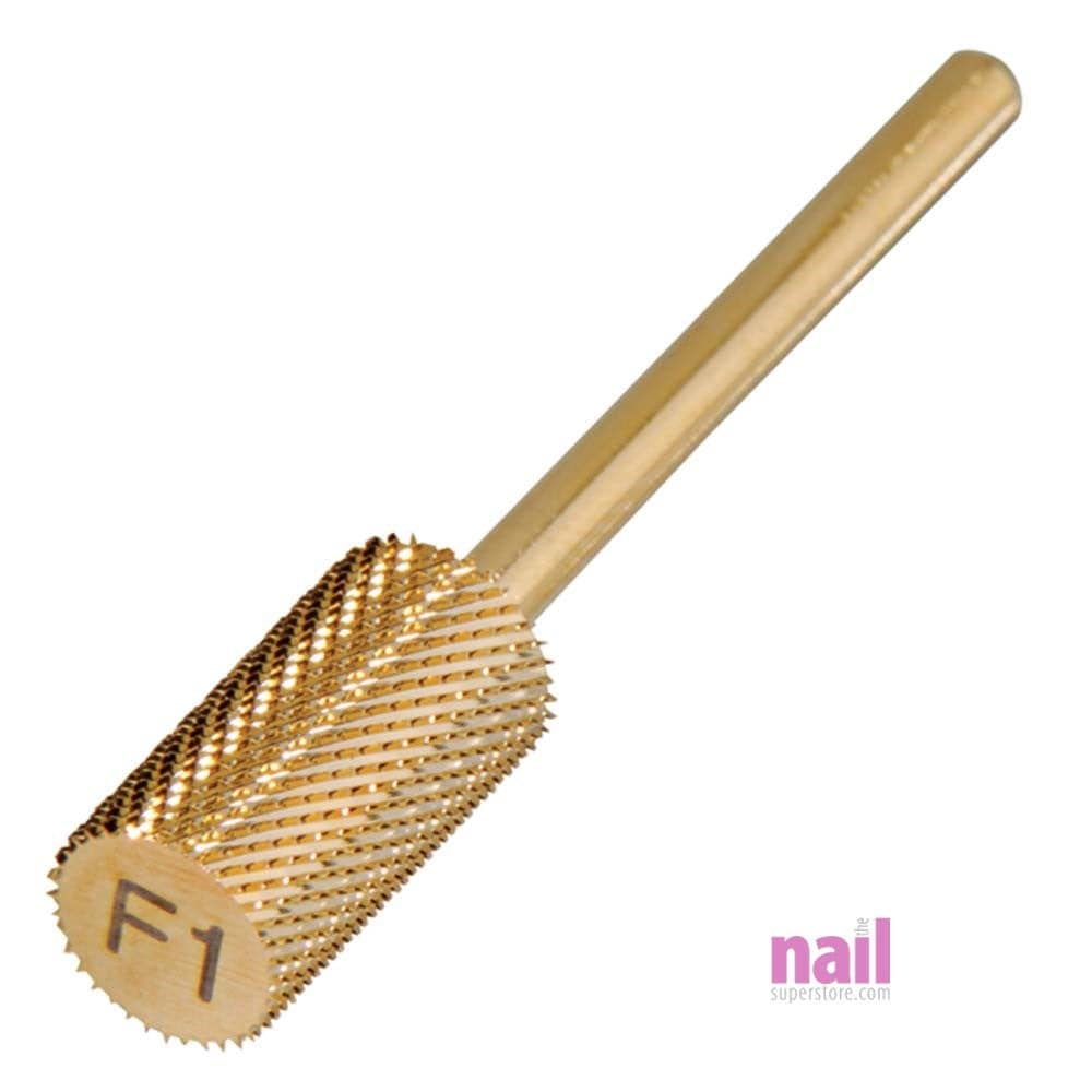 ProTool USA Carbide Nail Drill Bit | 3/32" Shank - Fine (F1) - Gold - Each 410091 - The Nail Superstore
