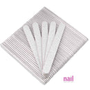 Professional Nail File 50ct | Zebra - 80/80 Grit - 50 pcs 410124 - The Nail Superstore