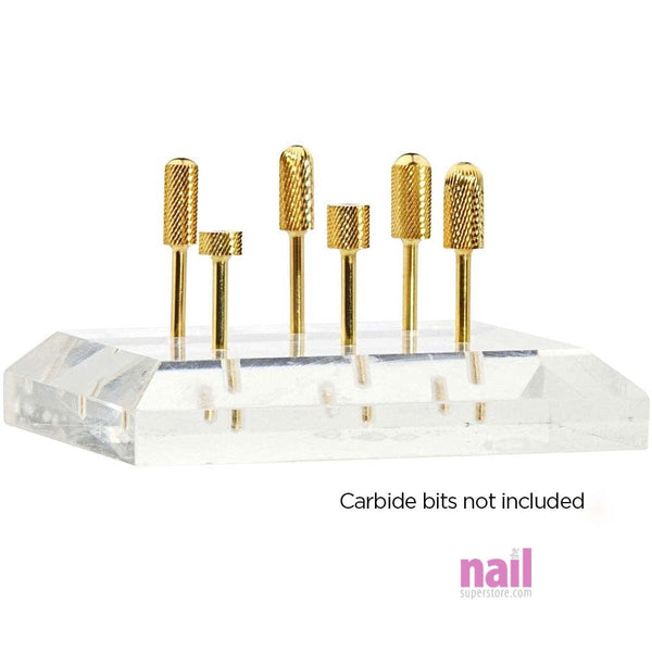 Carbides Holder Base | Store, Protect & Secure Nail Drill Bits - Each 410132 - The Nail Superstore