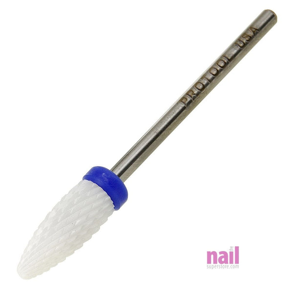 ProTool USA Ceramic Carbide Nail Drill Bit | 3/32" Shank - Flame Bit - Medium - Each 410173 - The Nail Superstore