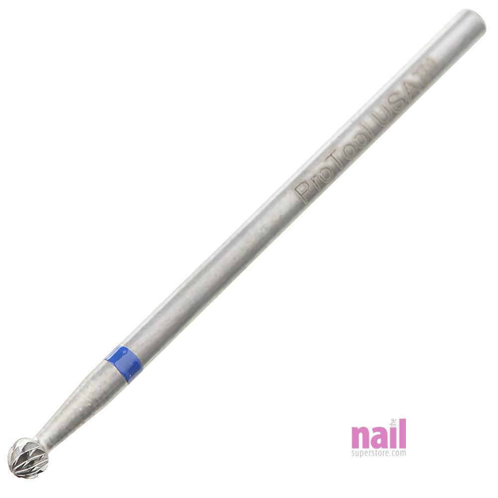 ProTool USA Carbide Nail Drill Bit | Ball Bit – For Cuticles, Sidewalls, Under Nail Cleaner - Medium - Each 410206 - The Nail Superstore