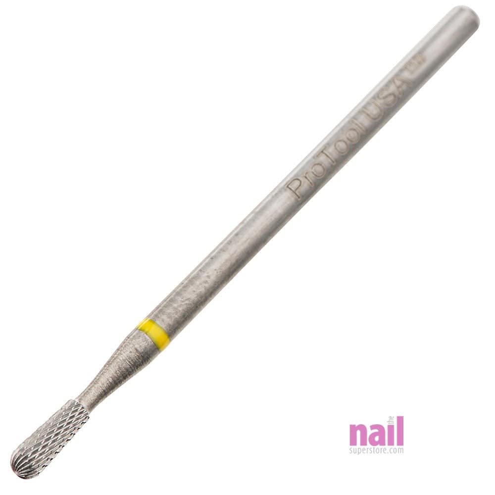 ProTool USA Carbide Nail Drill Bit | Pear Barrel – For Cuticles, Sidewalls & Undernail Cleaning - Each 410207 - The Nail Superstore