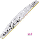 Artisan Professional Zebra Nail File | Half Moon Shape - 100/100 Grit - Pack of 12 pcs 419000 - The Nail Superstore