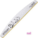 Artisan Professional Zebra Nail File | Half Moon Shape - 180/180 Grit - Pack of 12 pcs 419002 - The Nail Superstore