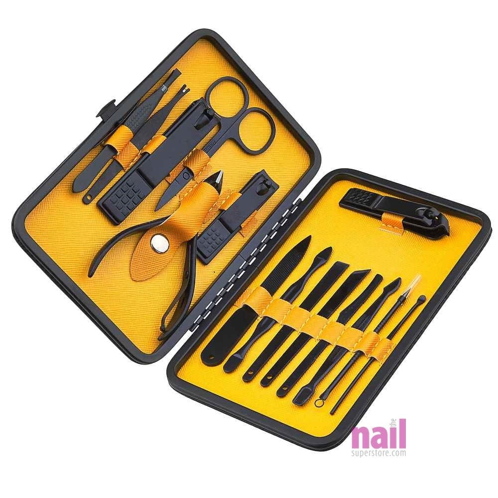 Premium 15 pcs Mani/Pedi Implement Set | Professional Salon Quality - Set 420128 - The Nail Superstore