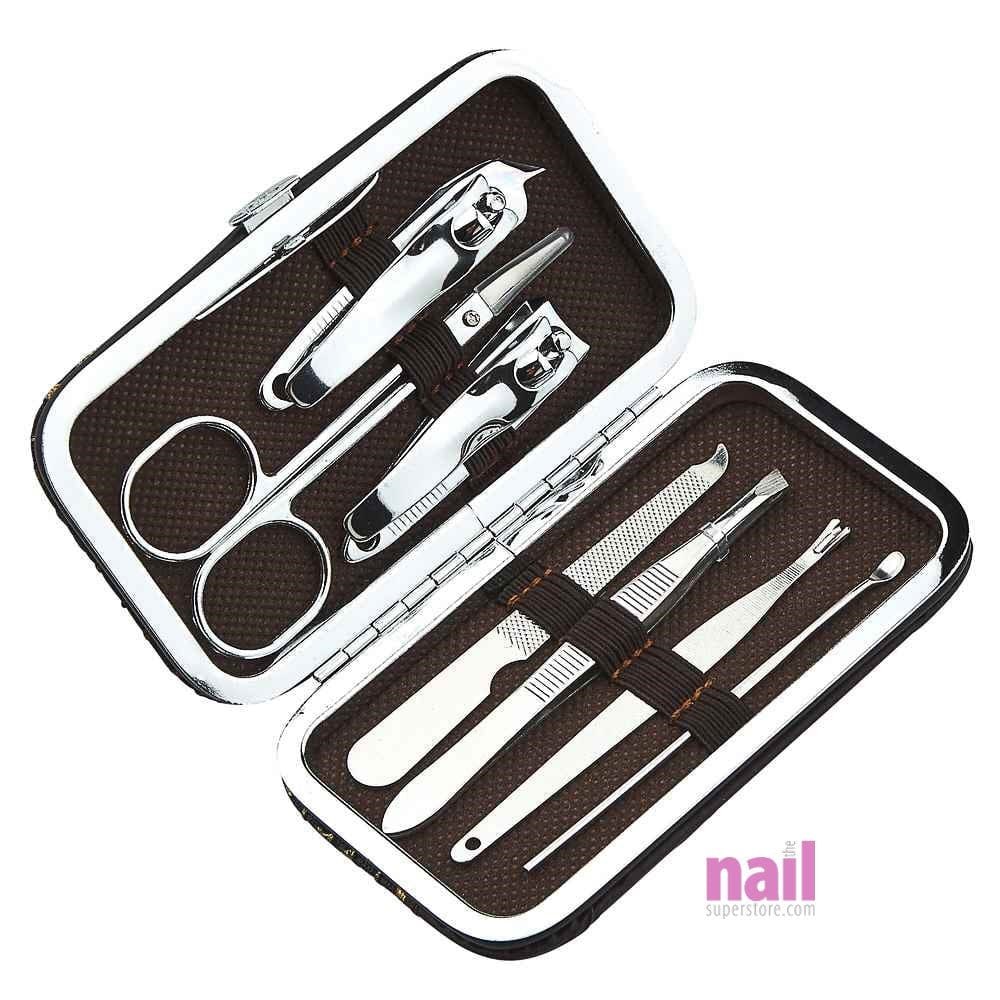 Premium 7 pcs Mani/Pedi Implement Set | Professional Salon Quality - Set 420130 - The Nail Superstore