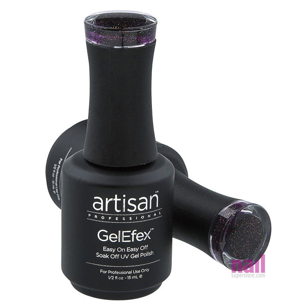 Artisan GelEfex Gel Nail Polish | Advanced Formula - Black Crystalline - 0.5 oz