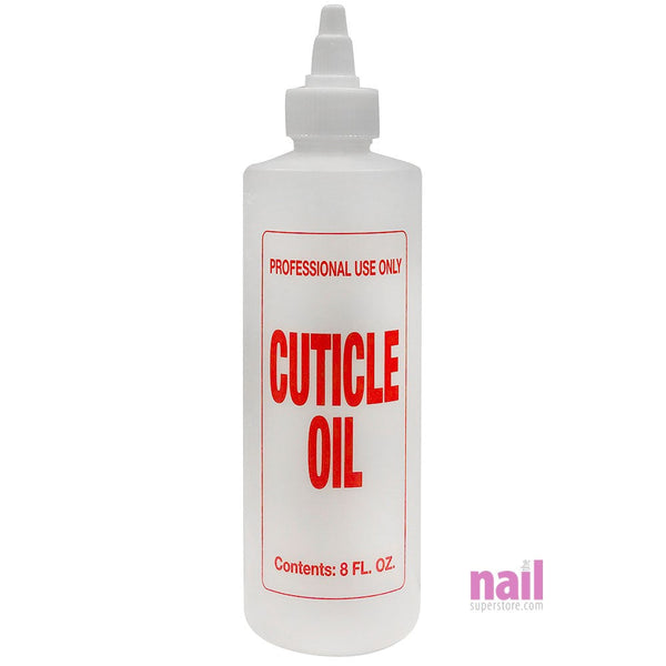 Cuticle Oil Empty Bottle | With Twist Cap - 8 oz
