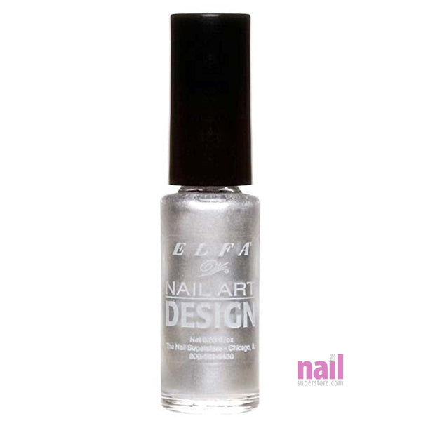 Elfa Nail Art Polish | Silver - 0.25 oz 520079 - The Nail Superstore