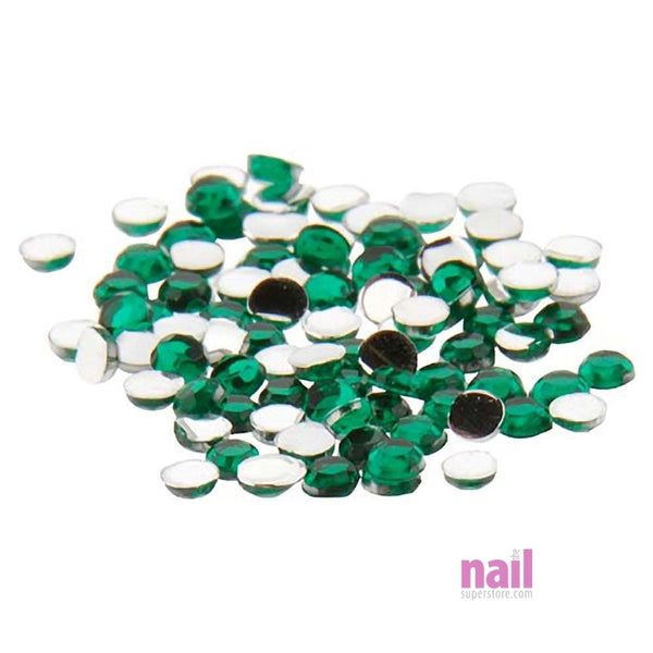 Nail Art Rhinestone | Green - 100 pcs 520096 - The Nail Superstore