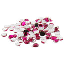Nail Art Rhinestone | Pink - 1440 Count soft pink flatback nail art rhinestones for salon nail designs, bulk wholesale pack