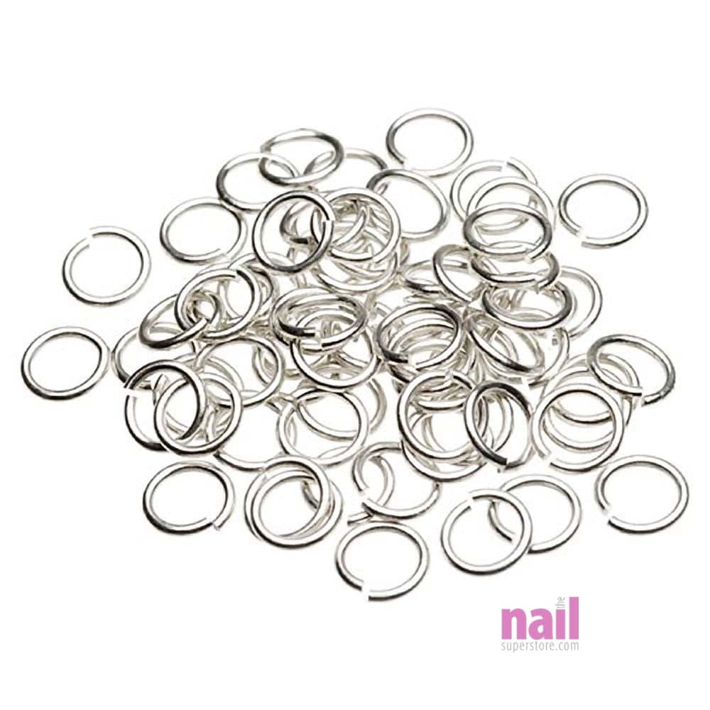 Nail Charm Ring | Silver - 100 pcs 520109 - The Nail Superstore