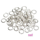 Nail Charm Ring | Silver - 100 pcs 520109 - The Nail Superstore