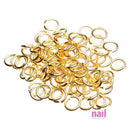 Nail Charm Ring | Gold - 100 pcs 520110 - The Nail Superstore
