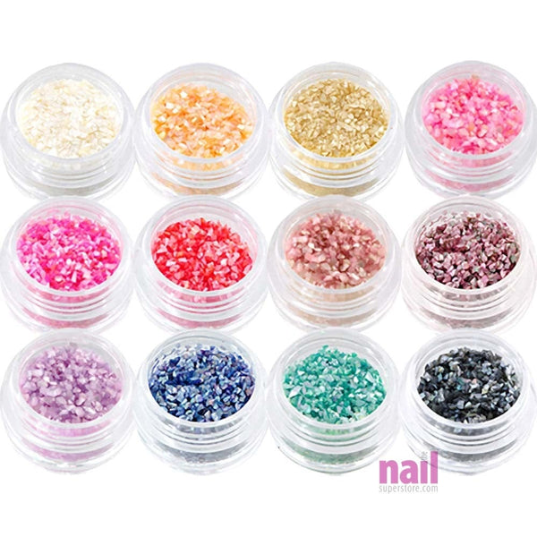 3D Nail Art Special Effect Accessory | Crushed Seashells - 12 x 0.18 oz 520232 - The Nail Superstore