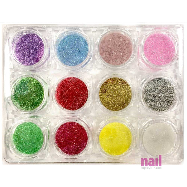 Nail Art Glitters Kit #3 - 12 x 0.18 oz 520235 - The Nail Superstore