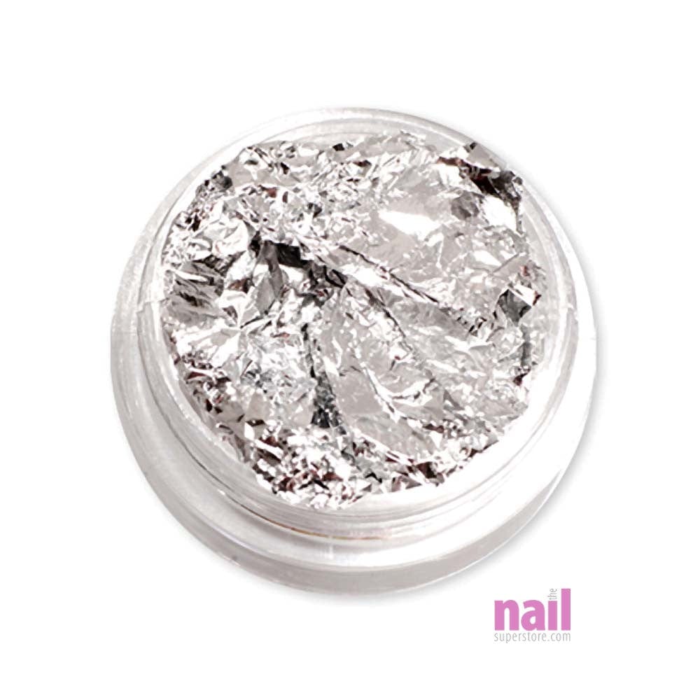 Silver Foil Paper | Creates Sparkling Nail Art Designs - Each 520252 - The Nail Superstore