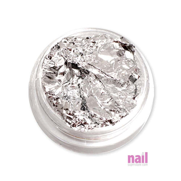 Silver Foil Paper | Creates Sparkling Nail Art Designs - Each 520252 - The Nail Superstore