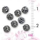 3D Nail Art Designs | Dark Silver Dome - Pack of 50 pieces 520284 - The Nail Superstore