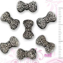 3D Nail Art Designs | Black Diamond Nail Bow Tie - Pack of 15 pieces 520290 - The Nail Superstore