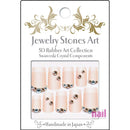 Japanese 3D Nail Art Stickers | Swarovski - Amber & Aquamarine - S3 - Each 520310 - The Nail Superstore