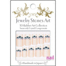 Japanese 3D Nail Art Stickers | Swarovski - 3 Aquamarine Stones - S-14 - Each 520312 - The Nail Superstore