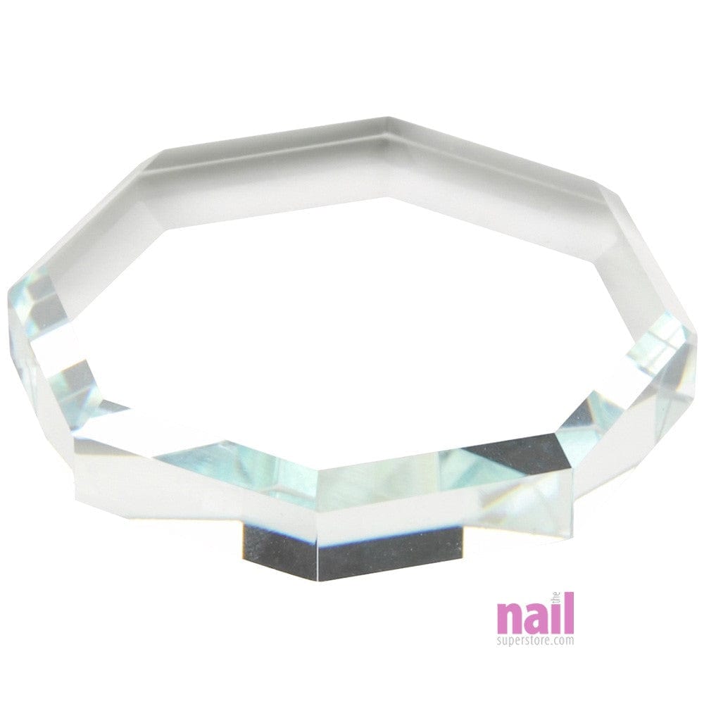 Nail Art Mixing Palette | Crystal Clear Glass - Each 520482 - The Nail Superstore