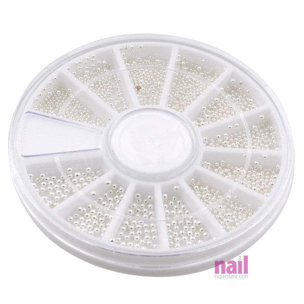 3D Nail Art Caviar Bullion Beads | Assorted Sizes - Silver - Each 520484 - The Nail Superstore