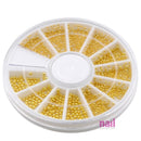 3D Nail Art Caviar Bullion Beads | Assorted Sizes - Gold - Each 520485 - The Nail Superstore