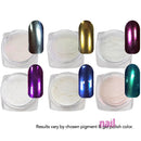 Metamorphosis Nail Art Pearl Powder Pigment | 2-in-1 Mermaid/Unicorn Mirror Chrome Effect - 6 pcs 520497 - The Nail Superstore