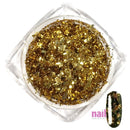 Artisan Nail Art Pigment Flakes | Metallic Gold - Each 520541 - The Nail Superstore