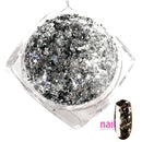 Artisan Nail Art Pigment Flakes | Titanium Silver - Each 520542 - The Nail Superstore