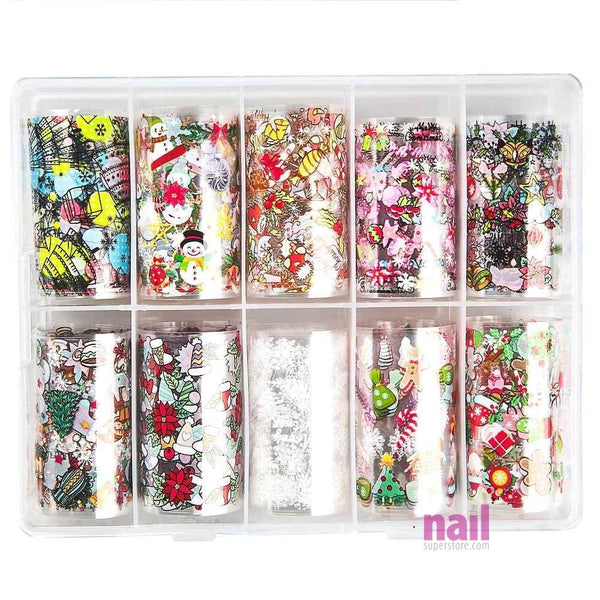 Christmas Transfer Foil Nail Art | Pack #1 - Pack 520563 - The Nail Superstore