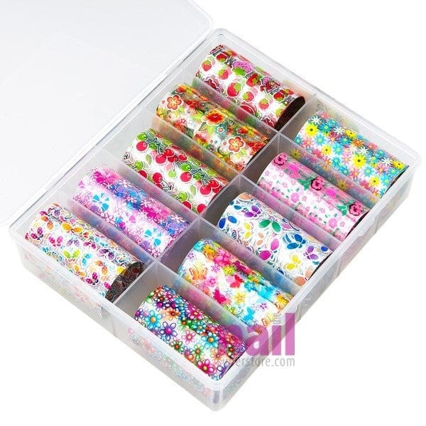 Flower Transfer Foil Nail Art | Pack #3 - Pack 520568 - The Nail Superstore
