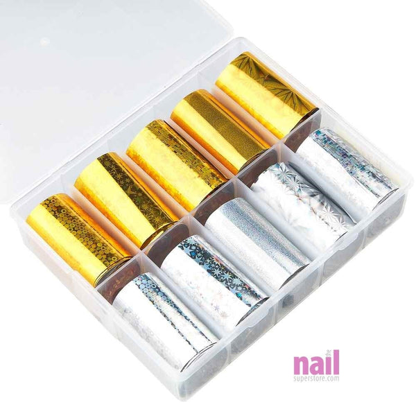 Abstract Transfer Foil Nail Art | Pack #2 - Pack 520570 - The Nail Superstore
