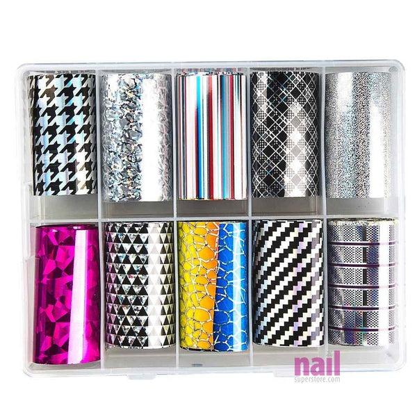 Abstract Transfer Foil Nail Art | Pack #3 - Pack 520571 - The Nail Superstore