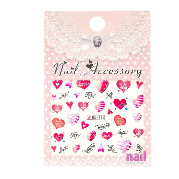 Valentine Nail Art Sticker Decal | Pack #2 - Each 520641 - The Nail Superstore