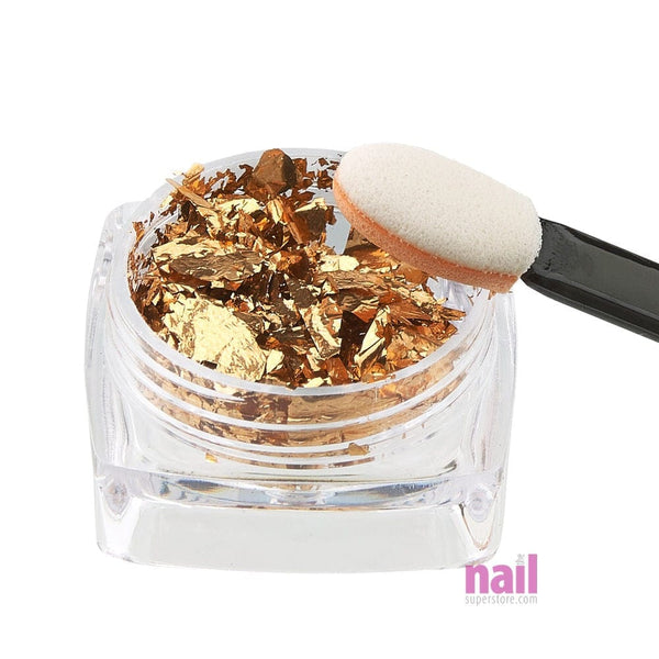 Laser Super Thin Foil Flakes | Gold - Each 521118 - The Nail Superstore