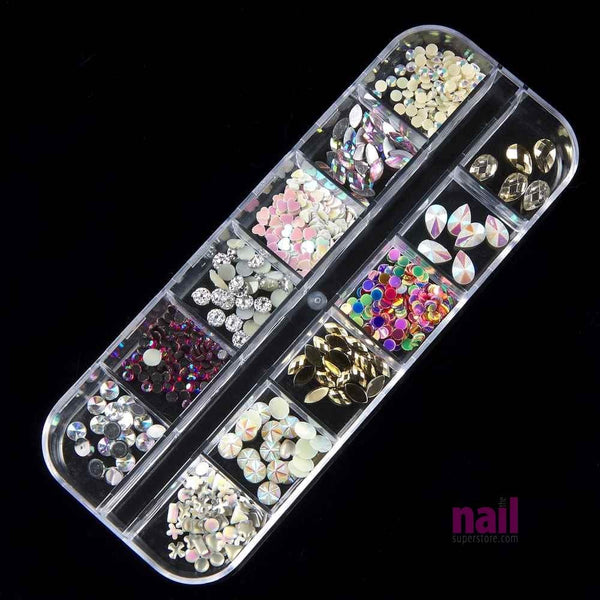 Mixed Nail Art Rhinestones | Pack #1 - Pack 521154 - The Nail Superstore