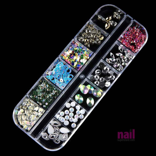 Mixed Nail Art Rhinestones | Pack #4 - Pack 521157 - The Nail Superstore
