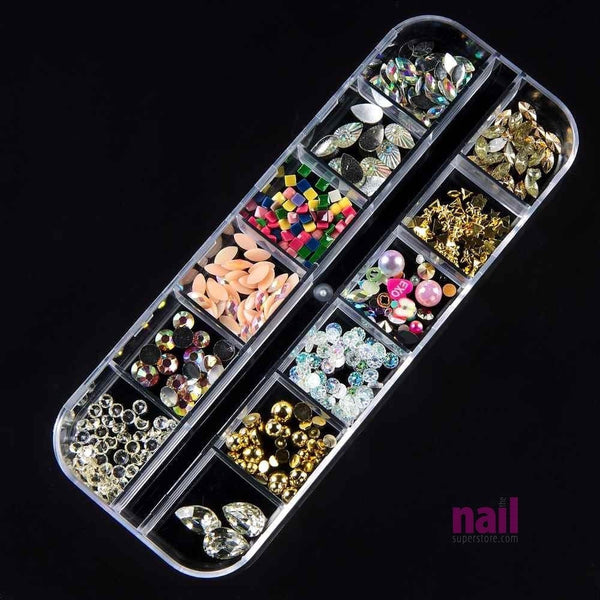 Mixed Nail Art Rhinestones | Pack #9 - Pack 521162 - The Nail Superstore