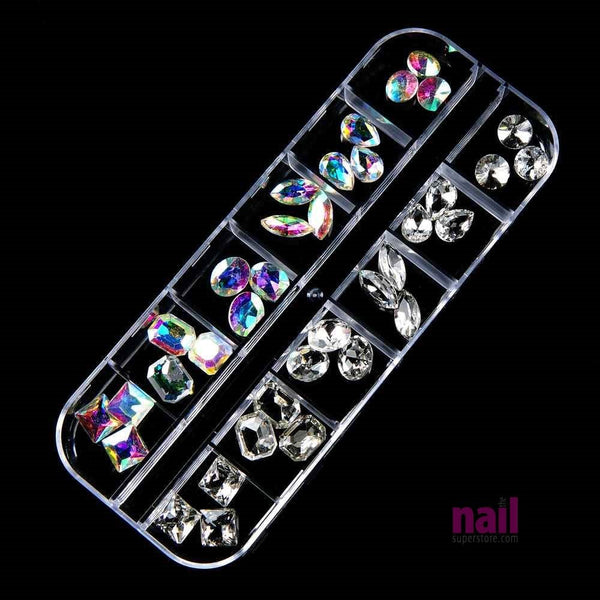 Glamour Japanese 3D Nail Art Rhinestones | Pack #1 - Pack 521177 - The Nail Superstore