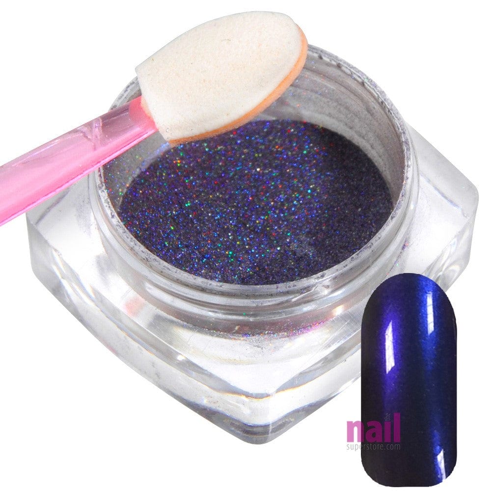 Mirror Chrome Nail Powder | Metamorphosis Pigment for Brilliant Shine Effect – Blue Fire - Each 529011 - The Nail Superstore