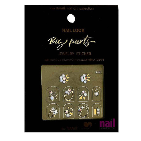 Japanese 3D Nail Art Jewelry Stickers | Pack #JN004 - Each 529106 - The Nail Superstore