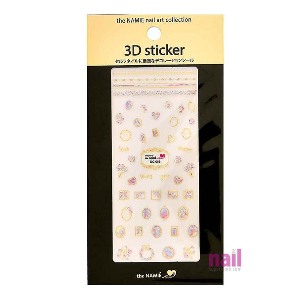 Namie Rhinestone Nail Art Sticker Collection | Pack #JNX8 - Each 529117 - The Nail Superstore