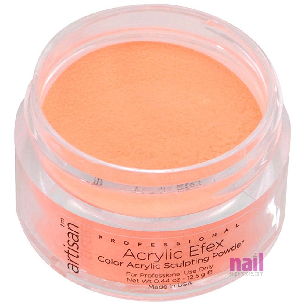 Artisan Colored Acrylic Nail Powder | Professional Size - Bright Orange - 0.88 oz