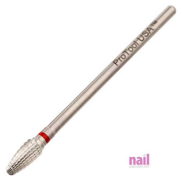 ProTool USA Carbide Nail Drill Bit | Mini Cone Under Nail & Cuticle Cleaning – Medium - Each