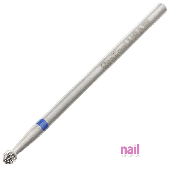 ProTool USA Carbide Nail Drill Bit | Ball Bit – For Cuticles, Sidewalls, Under Nail Cleaner - Medium - Each