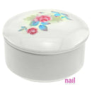 Nail Powder Container | Beautiful Floral Design Porcelain - Each 610001 - The Nail Superstore